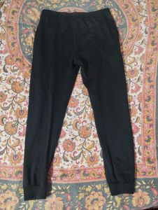 Black Joggers with Bow Detail