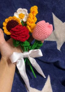 Handmade Crochet Flower Bouquet