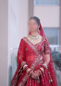 Plum Red Handwork Bridal Lehenga