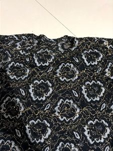 Black Lace Floral Top