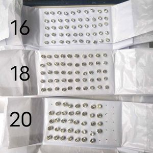 92.5 Pure Silver Dimond Nose/ Ear Earings 1 pair