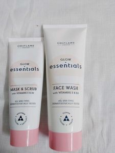 Oriflame Essential Face Wash &amp;Scrub Mask Combo