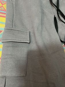 Comfortable Grey Cargo Sweatpants