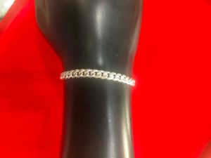 pure Silver Chain Bracelet for men's (19 gram)