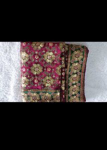 Designer Embroidered Silk Saree