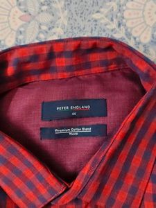 Red &amp; Navy Checkered Shirt