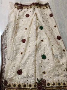Elegant Embroidered Saree