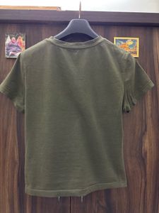 Olive Green Fitted T-Shirt