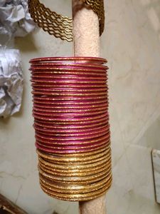 Vibrant Stack of Embellished Bangles