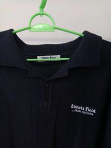 Navy Blue Collared Polo Shirt