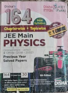 JEE Main Physics Disha 164 Solved Papers