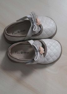 Adorable Quilted Mary Janes with Bear Bows