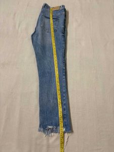 Zara Distressed Light Wash Jeans