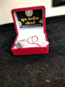 Diamond Ring Pure Silver Heavy (6.54gm)