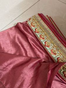 Party wear saree with boutique stitched blouse