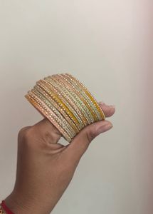 Elegant New Beaded Bangles Set