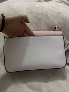 DKNY Pink &amp; White Crossbody Bag