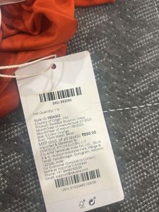 Chic Orange Ruched Mini Dress