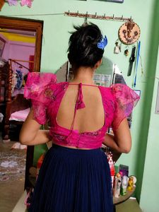 Organza Puff Sleeve Blouse
