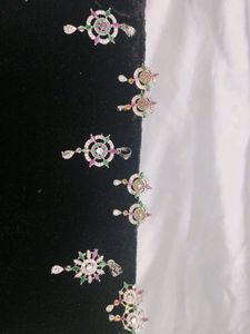 Multi Gold Silver Mix Pendant Set