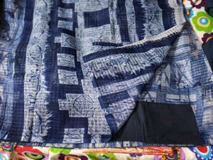 Blue Kota Supernet Saree