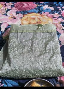 Pure jimmi choo saree with stitched blouse upto 42
