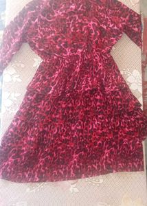 Chic Tiered Leopard Print Dress