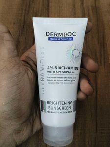 DERMDOC 4%niacinamide ultra violet Brightening Sun