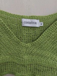 Crochet Crop Top - Green
