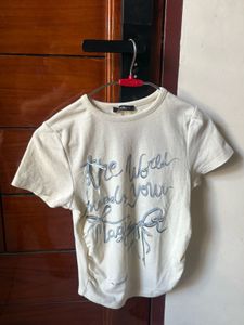 Cream Graphic Tee