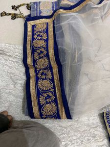 Elegant White Embroidered Lehenga