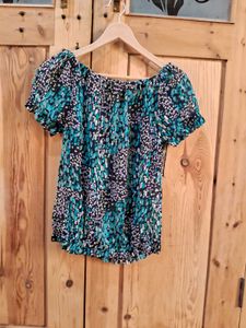 Off-Shoulder Smocked T