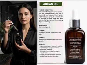 Pure Argan Oil of Morocco for Skin & Hair