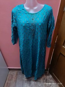 Xxl Branded Elegant Blue Kurta