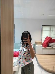 DJ&amp;C Multicolor Geometric Print Top