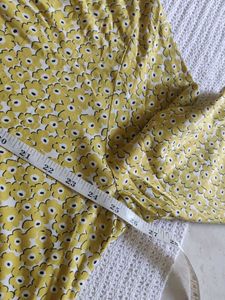 Yellow Floral Print Long Sleeve Top