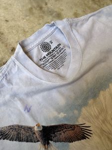 The Mountain Bald Eagle Graphic Light Tie-Dye Tee