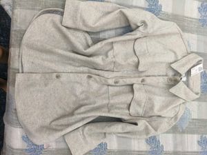 Beige Oversized Utility Jacket
