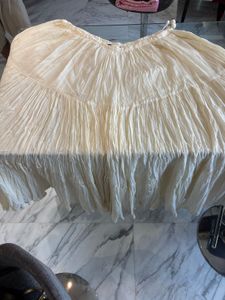 Boho Tiered Cream Skirt