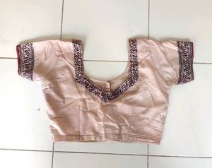 Elegant Light beige Embroidered Blouse