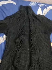 Black Knit Cardigan