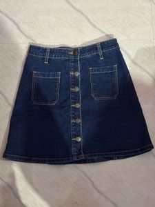 Denim Short Skirt