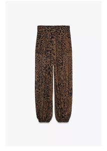 Zara limited edition Sheer Animal Print Pants