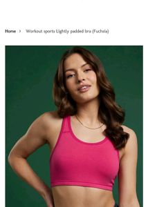Pink Sports Bra