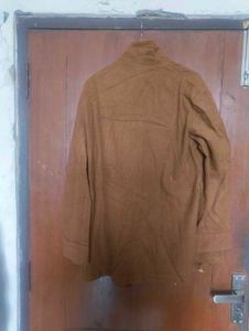 Women's Brown Ethnic Coat (Size-3XL)