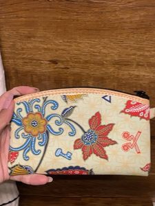 Bali Floral Print Pouch