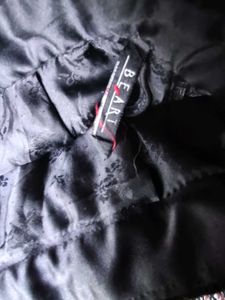 Elegant Black Velvet Midi Skirt