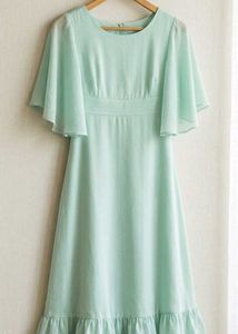 Elegant Mint Green Midi Dress