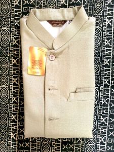 BE PREMIUM Men's Beige Ethnic Nehru Jacket