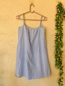 Light Blue Floral Mini Dress